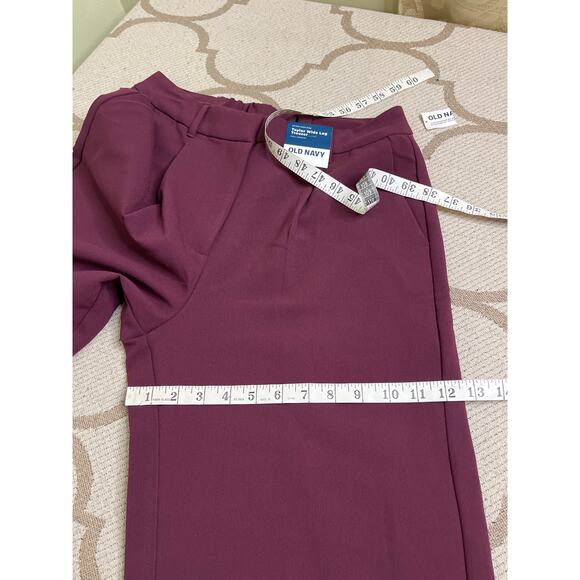 Old Navy Extra High Rise Taylor Wide Leg Trouser, Cherry Bark, size medium, NWT - Picture 6 of 15